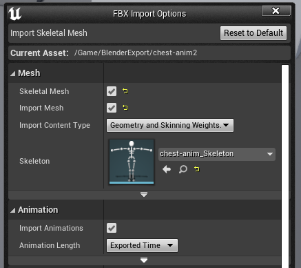 Unreal reimport skeletal mesh